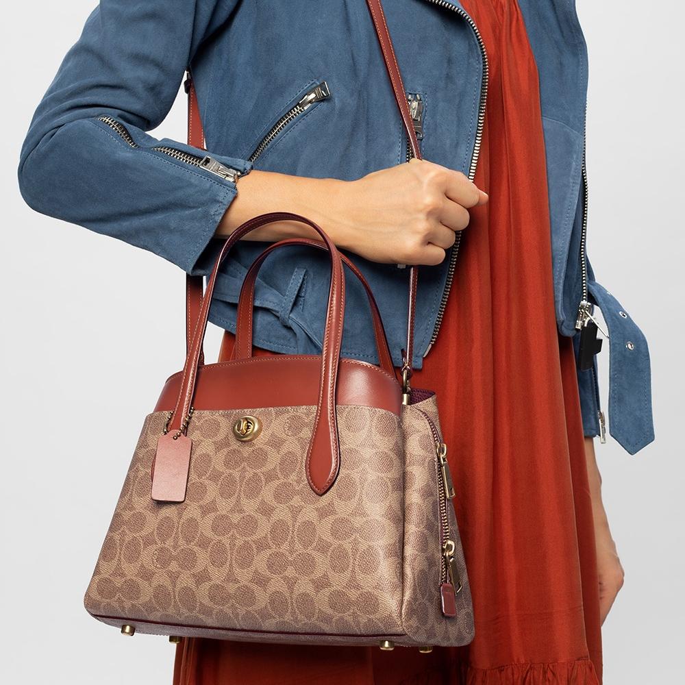 New COACH Lora Handbags 593-B4NQ4