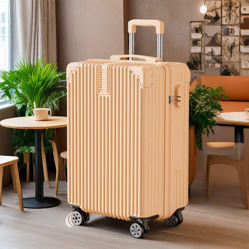 Front Hook Trolley Luggage Case for Students, Large Capacity Travel Case, Secure Men's Password Suitcase