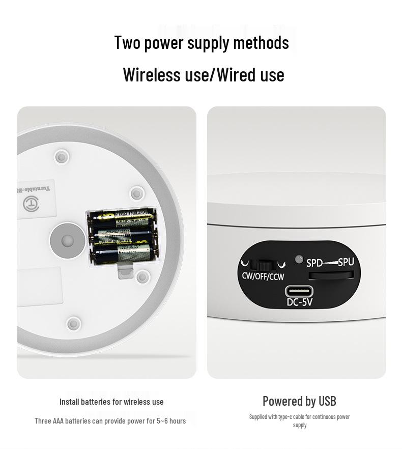 Turntable King Rotating Display Stand for Photography & Live Streaming