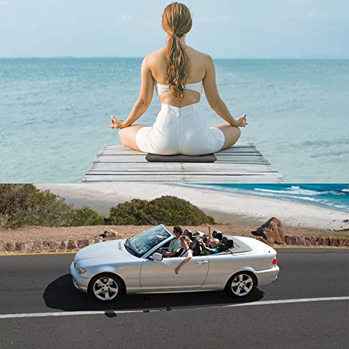 Amazon Basics Memory Foam Seat Cushion, Square, 37.6 X 38.1 X 3.16 Cm, Black