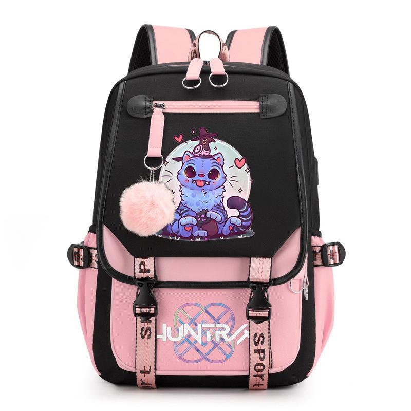 Witch Hunter Animation Cartoon Printed School Bag Large Capacity Junior High School Student Backpack