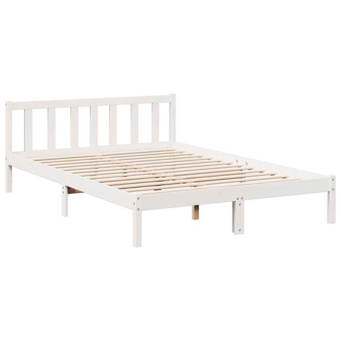 VidaXL Cadre de lit extra long sans matelas 160x220 cm bois massif pin, lit, meuble de chambre à coucher, lit en bois, lit 852451