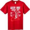 Anime Short Sleeve Shirt Breathable Man O Neck tshirt Vintage Ask Me About My Car Tire Print Fashionable Teenagers Tee shirt