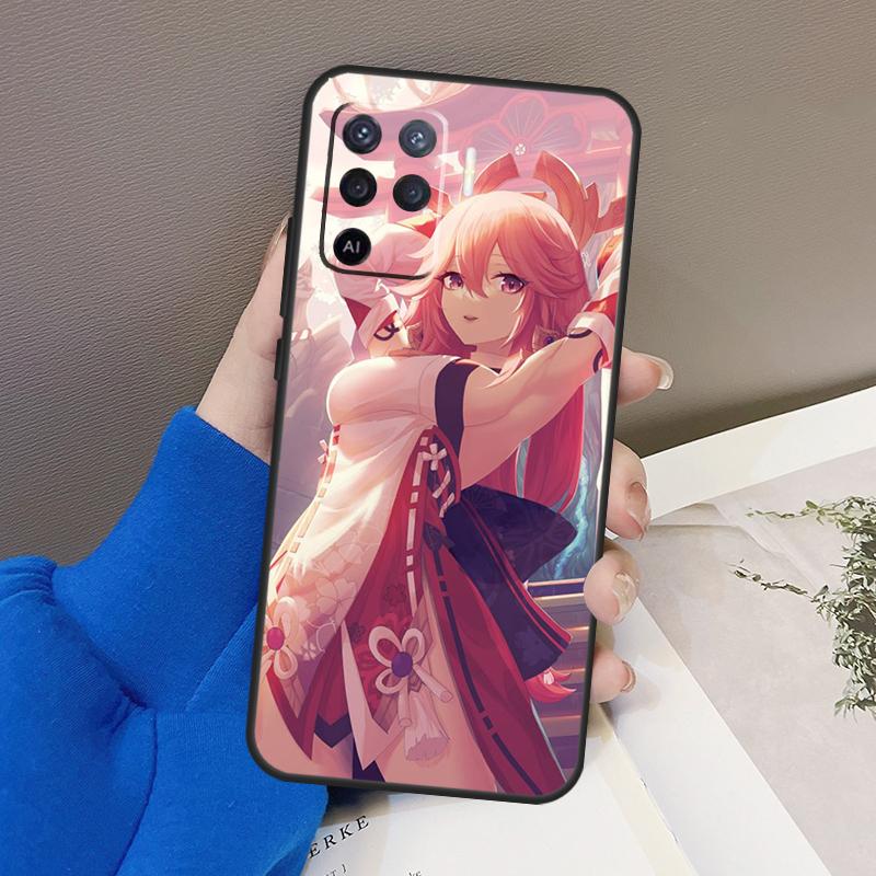 

Genshin Impact Yae Miko Case For Oppo A5 Pro A15 A17 A57 A77 A18 A38 A58 A78 A98 A94 A74 A54 A16 A76 A96 A40 A60 A80 OPPO A79 5G