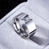 8MM breiter Mode Edelstahl Ring Schmuck Für Frau Mann