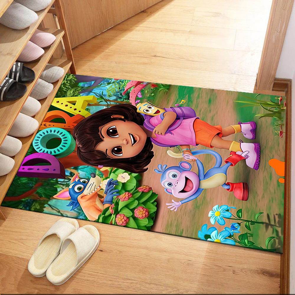 Dora Explorer Area Rug Perfect for Study room Entryway Kitchen Game Room Anti-slip Rug Office home decor Gift for Festivals