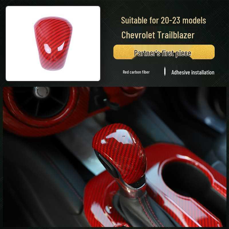 3D Carbon Fiber/Wood Grain Interior Scratch Protection Stickers for 2020-2023 Trailblazer