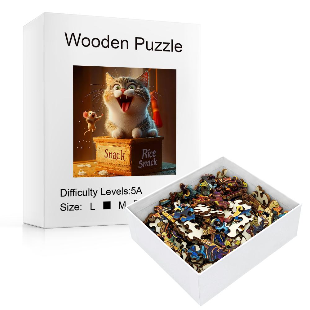 1000-Piece Colorful Cats Art Jigsaw Puzzle for Adults | Vibrant Rainbow Fantasy Painting | Animal-Themed Brain Teaser with Decor