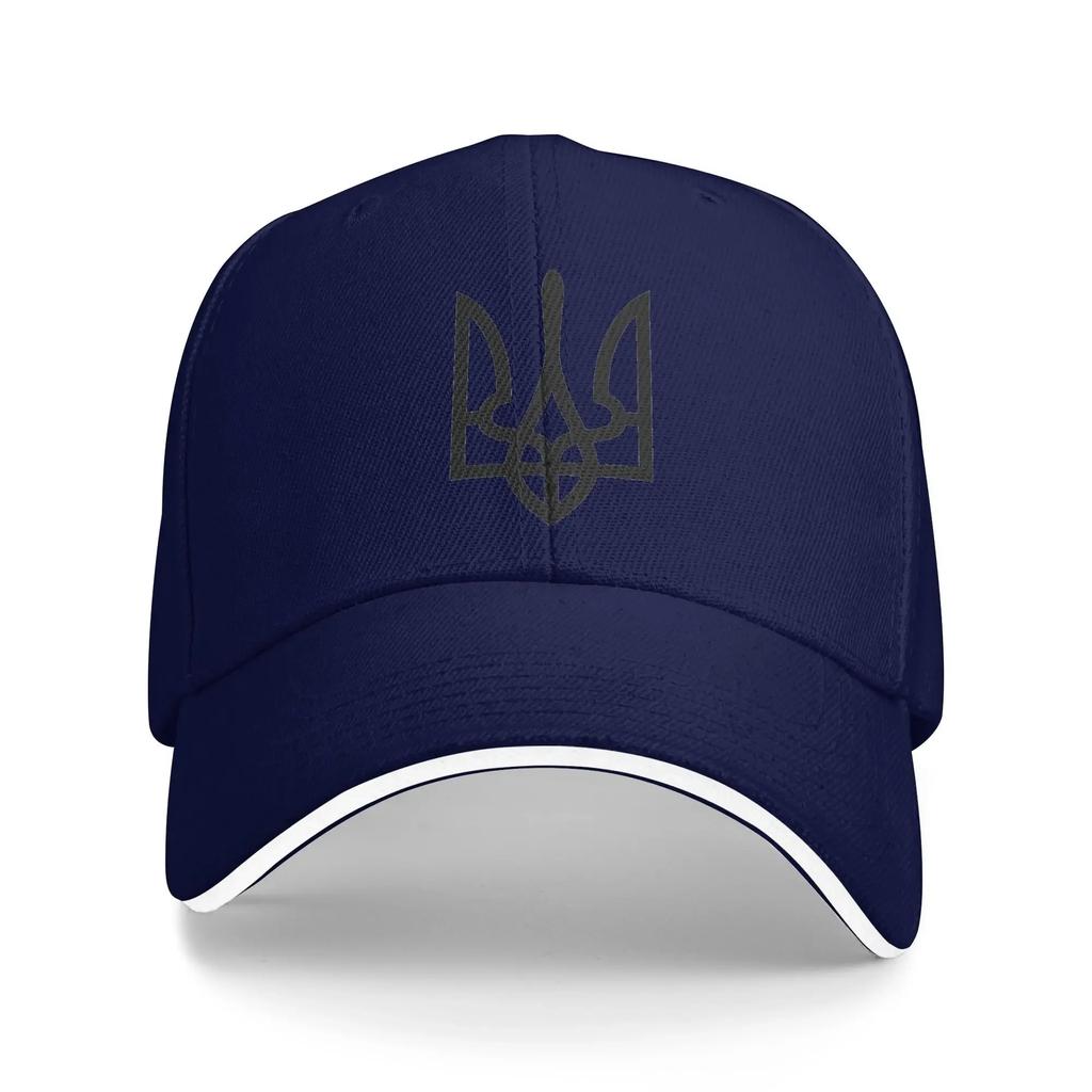 Ukrainisches Element Schwarz Lässig Dreizack Abzeichen Baseballkappe Sommer Trucker-Mütze Großhandel Snapback-Kappe Paar Damen Herren Vintage