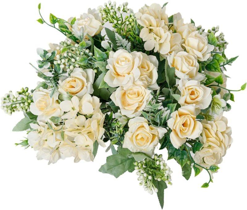 Искусственные Цветы Шелковая Гардения Гортензия Свадебный Букет Невесты Домашняя Комната Настольная Ваза Валентинка Гирлянда Подарочная Коробка Своими Руками Декор 1pc шампанского