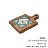 Acacia Wood Flower Tile Trivet: Wooden Anti-Scald Heat Insulation Pad for Dining Table and Ceramic Tableware.