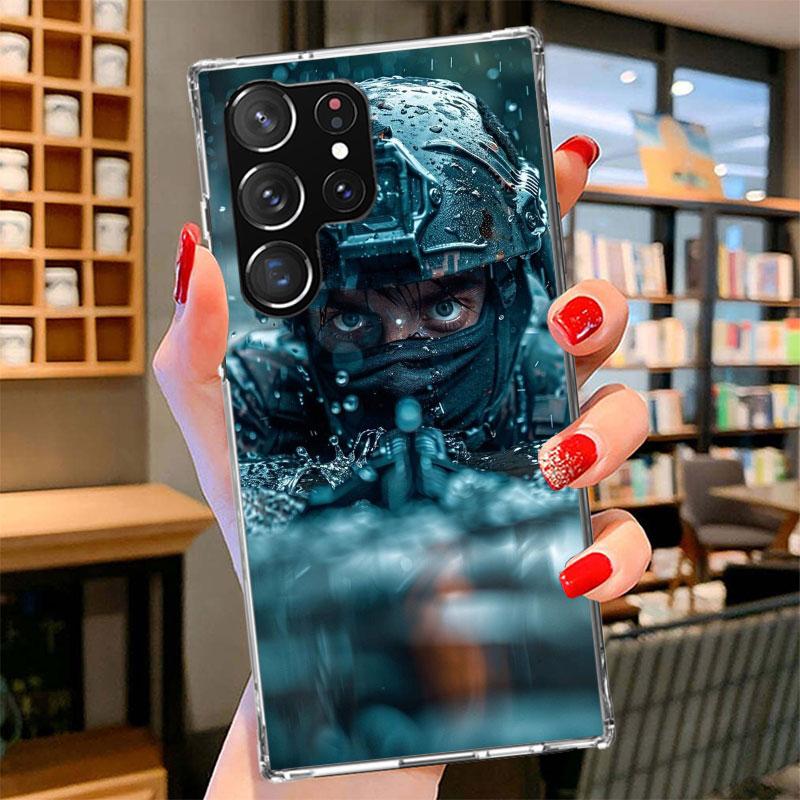 Military Army Special Forces Phone Case For Samsung Galaxy S26 S25 Edge S24 Ultra S23 S22 Plus S21 S20 FE Soft Fundas Shell Gala
