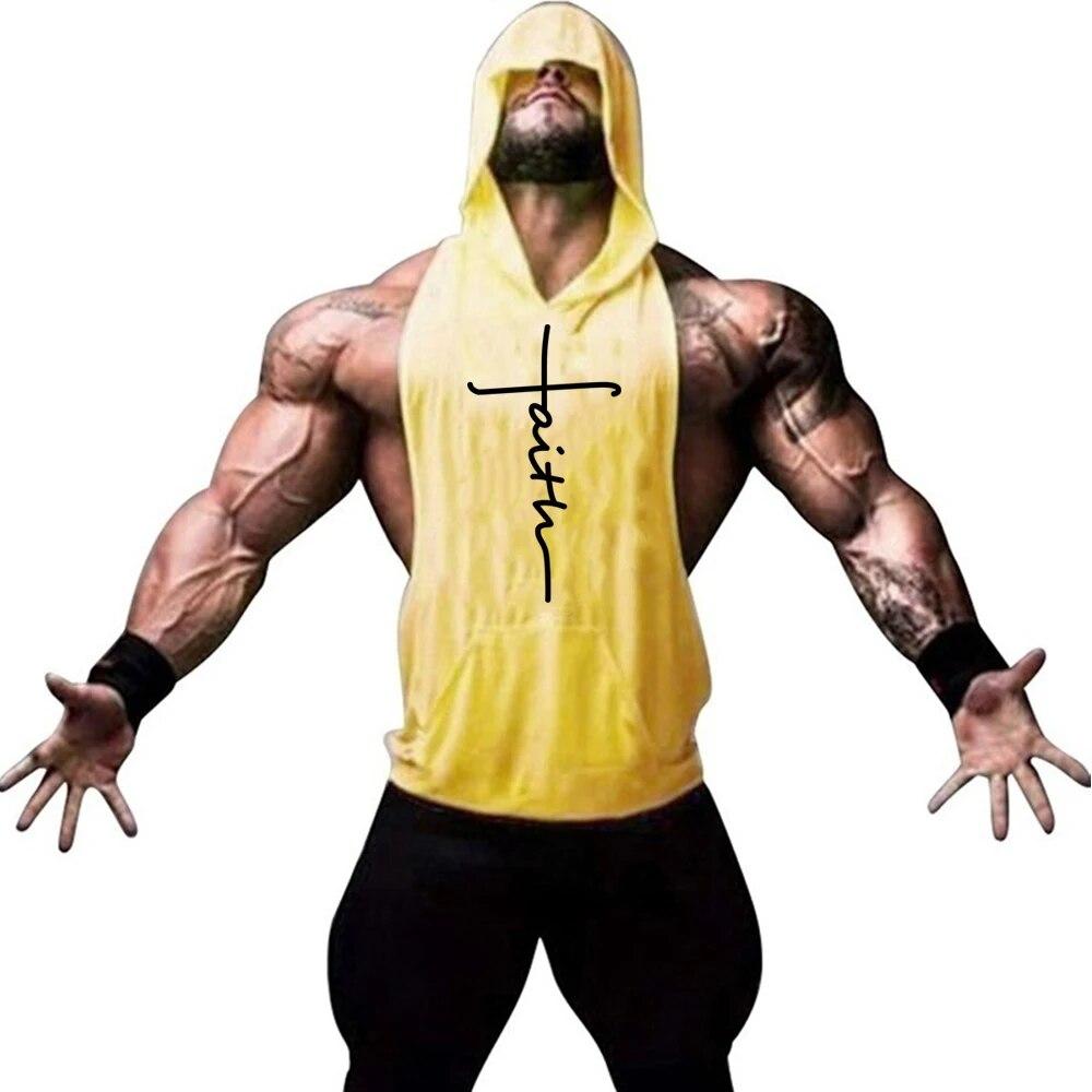Menn Uformell Mote Tank Top Gym Fitness Trening Bomull Ermeløs skjorte Sommerklær Mannlig Kroppsbygging Singlet Hip Hop Vest