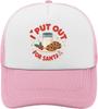 I Put Out For Santa Christmas Graphic Trucker Hat Polyester Adjustable Casual Baseball Cap