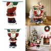 Whimsical Santa Claus Waiter Tray Resin Art Piece Ideal For Christmas Home Decor
