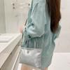 High-quality niche handbag for women, 2024 new fashion silver small square bag, versatile shoulder and crossbody bag