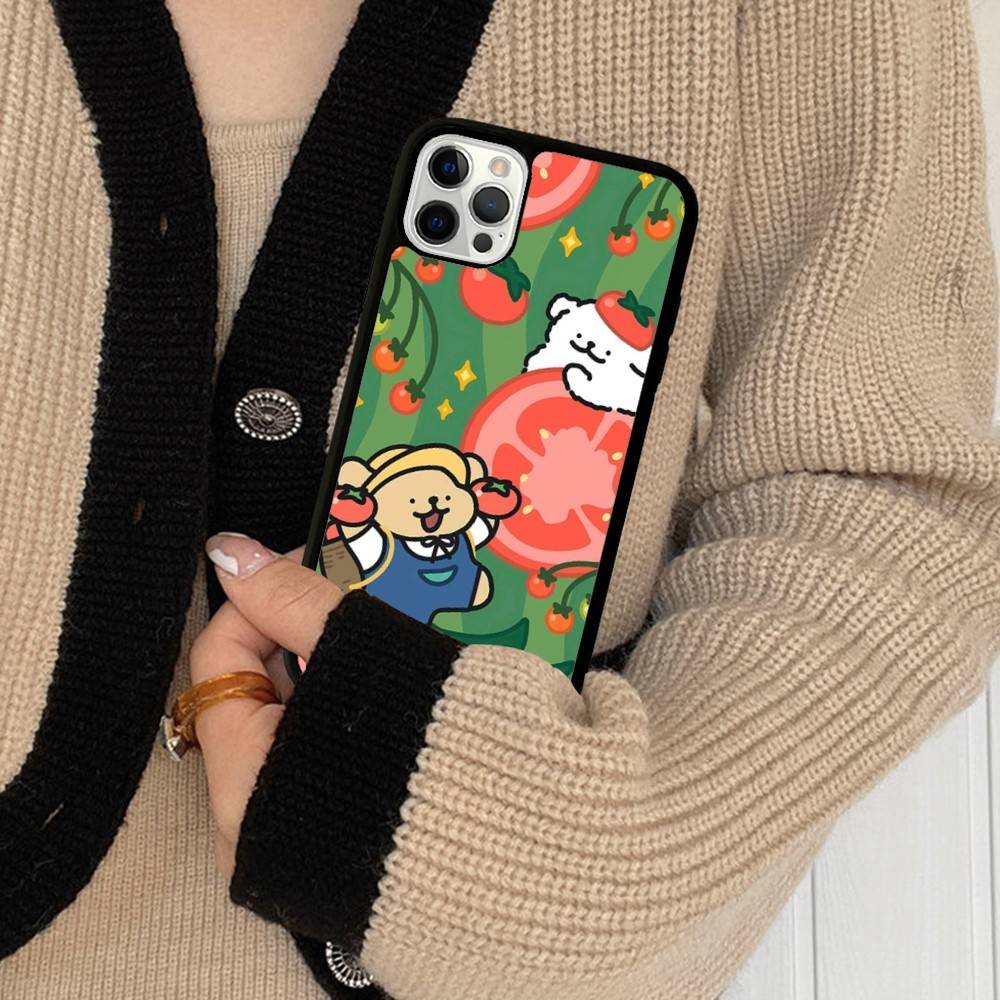 Maltese Cute Line Puppy Dog PC+TPU Phone Case For IPhone 17 16 15 14 13 12 11 Pro Max Plus Kawaii Cartoon Cover