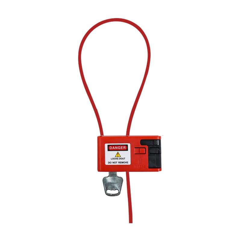 Manruns Red Cable Safety Padlock