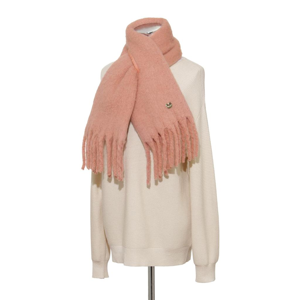 Moonbat PAUL & JOE ACCESSOIRES Volume Scarf, Wool Blend, Solid Color, 52168, Coral Pink
