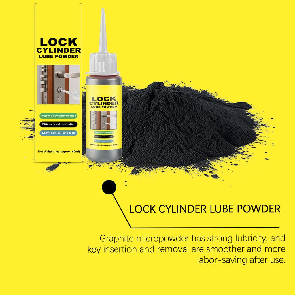 60ml Blacklead Set Lock Powder For Oxidation Security Smooth Key Insertion And Dust Prevention In All Lock Varieties