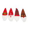 4Pcs Christmas Gnome Wine Bottle Cover Decorative Christmas Wine Bottle Cover Topper for Christmas Party Dining Table