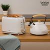 Nordic Ensemble Grille Pain 2 Fentes Larges, Bouilloire Sifflante Induction 2,3L Briebe SKT1177WHT 870W Blanc