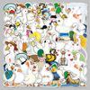 50PCS Duck Animal Waterproof Stickers for Luggage, Scooter, Laptop, Tablet, and Water Bottle Decoration