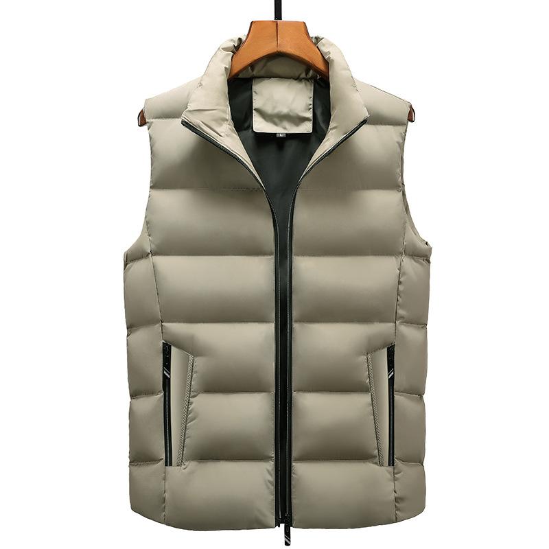 

Factory Direct Sales Down Cotton Velvet Thickened Windproof Waterproof Fashion Vest Jacket Printed Logo 6XL