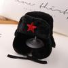 Russian Hat Autumn And Winter with Earflaps Cosplay Hat Winter Picture Props Thick Faux Fur Thicken Bucket Hat