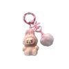 Christmas Labubu Kawaii Particles Keychain Bag Cell Phone Charm Key Chain Christmas Gift Cute Plush Charm