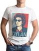 Camiseta Bob Dylan Arte Ícone Retrô Anos 50 60 Música Músico Guitarra Presente Legal Top Camiseta