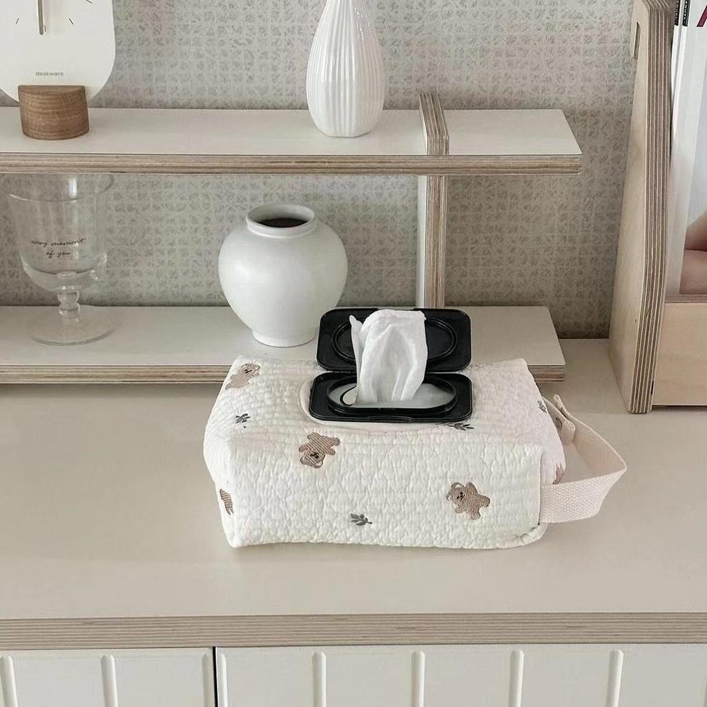 Pastoral Large Capacity Portable Flip-Top Tissue & Wet Wipe Storage Bag