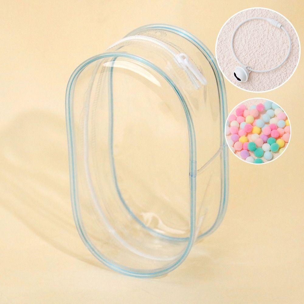 Hairball Doll Storage Pouch With Bell Keychain Outdoor Doll Display Bag  Doll Accessories