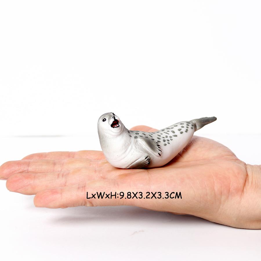 Endangered Marine Animals Figurines Killer Shark Orca Beluga Whale Dolphin Seal Model Action Figure Toy Conservation Awareness