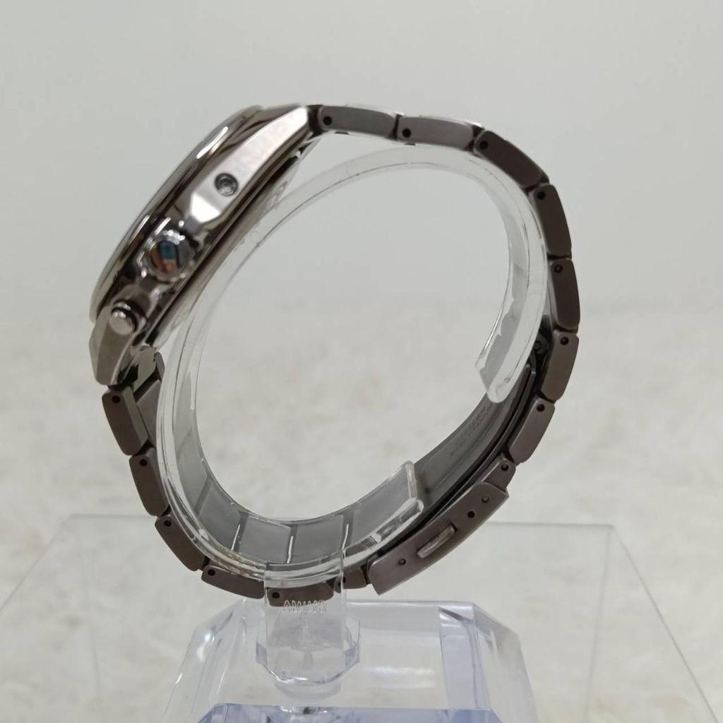 Used [Good Condition] Working CITIZEN Atessa Radio Solar Titanium Blue Men's