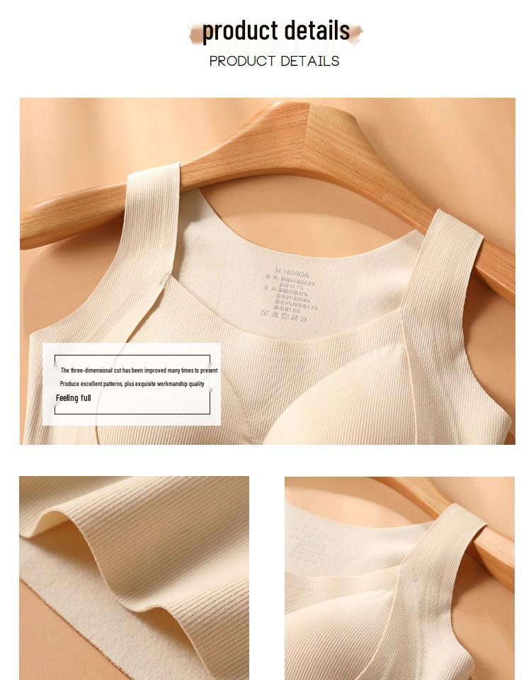 Dámské termální tílko s vlnou a hedvábím a všitými prsními vycpávkami