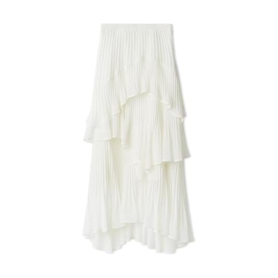 SNIDEL Sustainable Pleated Tiered Skirt SWFS261070 Women s