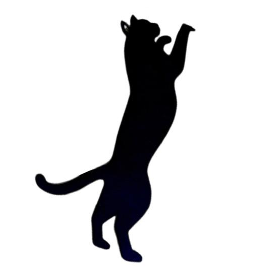 5 Stück schwarze Katzen-Lesezeichen, Metall, Katzenform, Seitenmarkierung für Buch