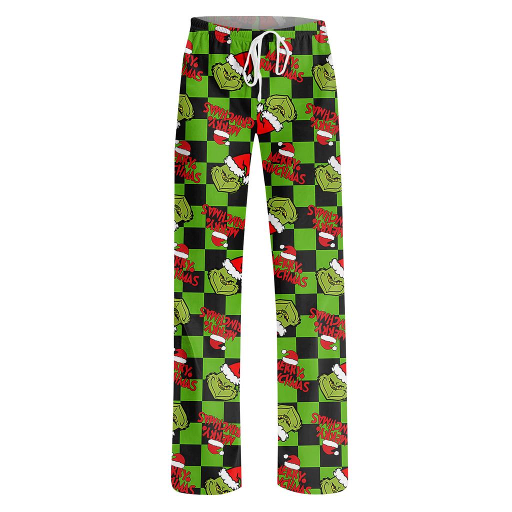 Womens Pajama Pants Sleepwear Casual Drawstring Elastic Waist Pants Comfy Straight Yoga Loose Trousers