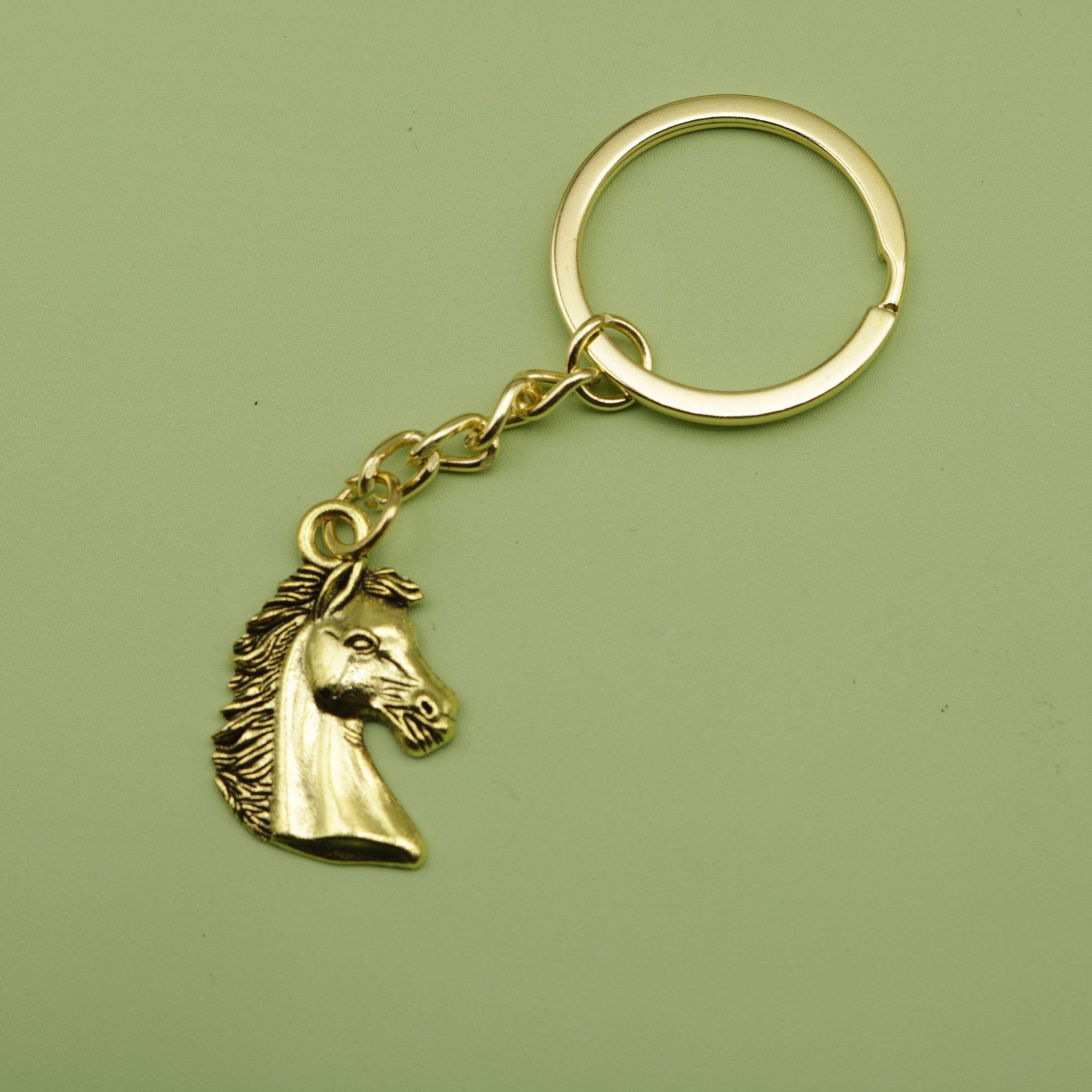 Elegant Horse Head Keychain Pendant Jewelry