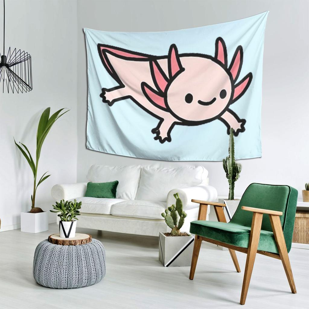 Axolotl Tapiserie Dekorace Umění Estetické Tapiserie pro Obývací Pokoj Ložnici Domácí Nástěnná Látka Závěs na Zeď