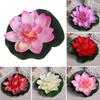 Lily Leaf Floating Water Lily Micro Landscape Lifelike Lotus Flower Fake Water Plant Garden Decor
