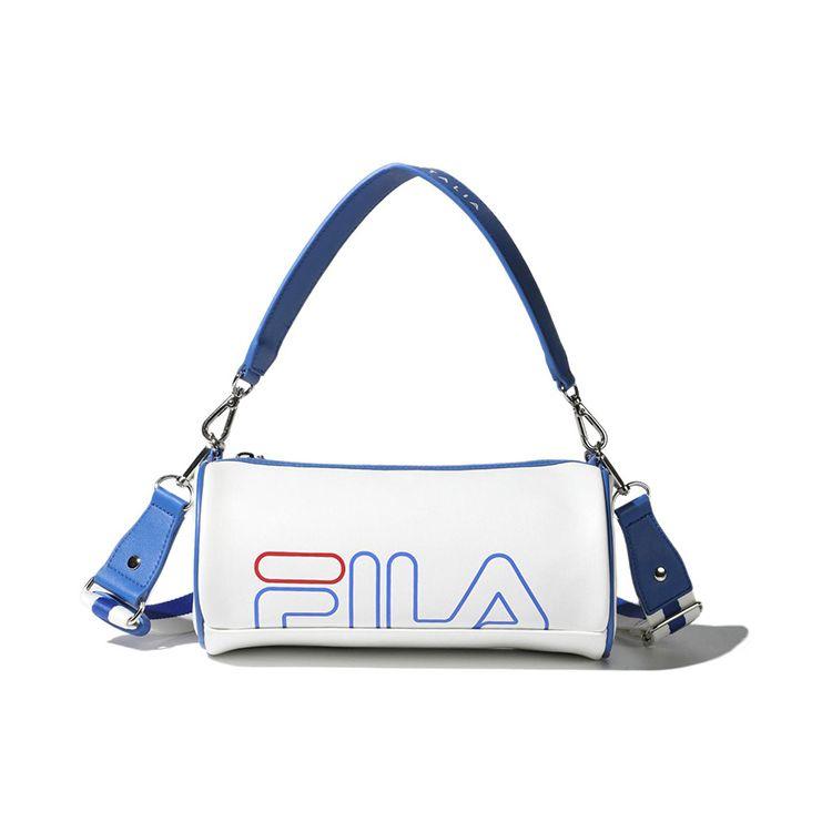 

FILA Color Block Detachable Shoulder Strap PU Handheld Crossbody Shoulder Bag Mini Unisex bags Gray White FS3BCF5335X-OWH Mini