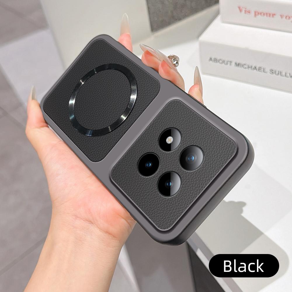 For Redmi Note 15 14 Pro Plus 5G Case New Lychee Pattern CD Magnetic Ring Ultra-Thin Cover For Redmi Note 15 Pro Plus Funda