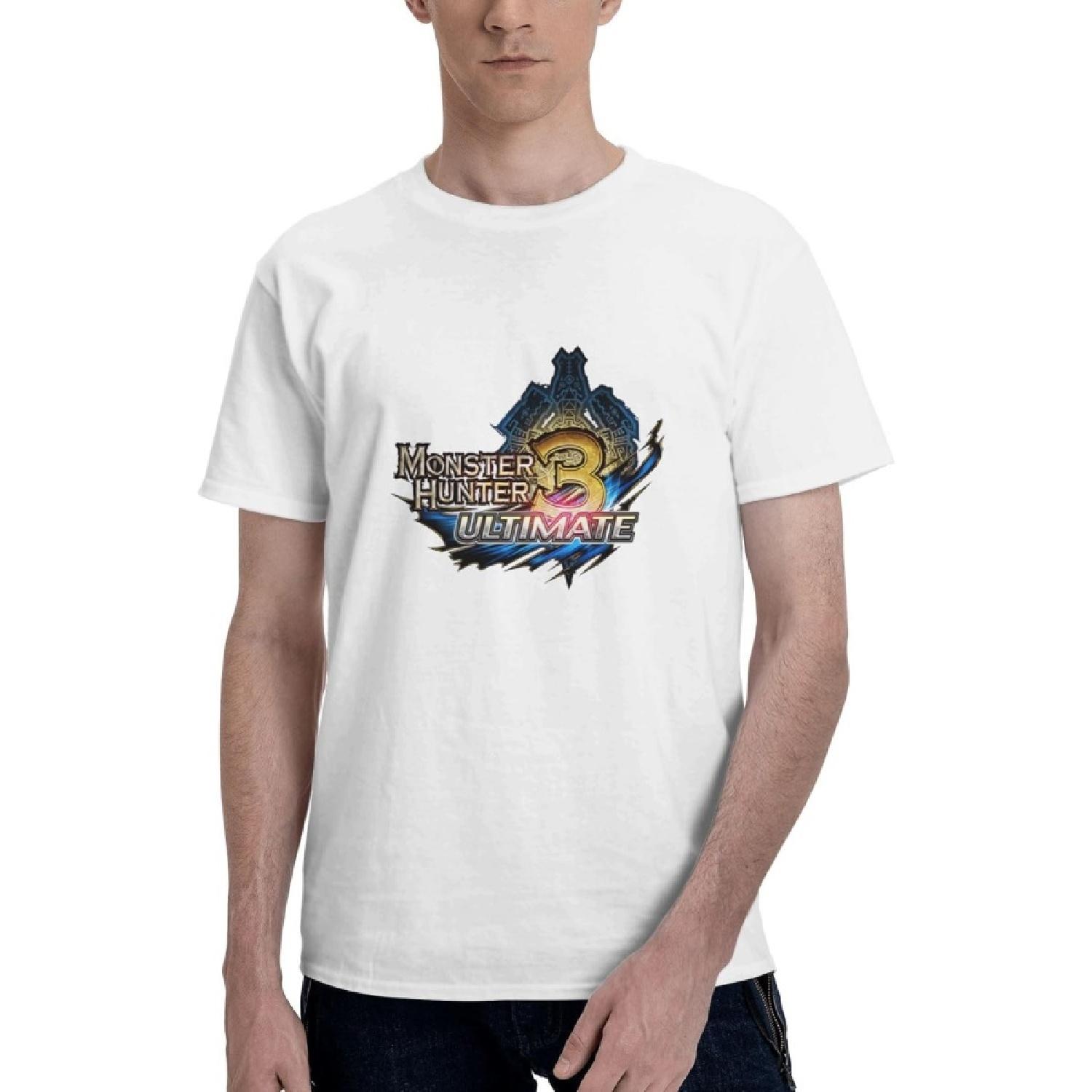

Yupdesign Mens T-Shirts Monster Hunter True Classic Tees Crew Neck Casual Cotton T Shirts for Men(1) XXXXXL білий