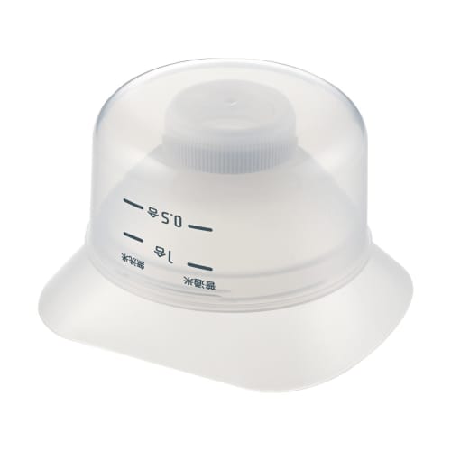 Akebono Sangyo Funnel, White, Made In Japan. Use a Plastic Bottle As a Rice Container. Measure, Store, and Transfer Rice with This One Funnel. Fits Pe