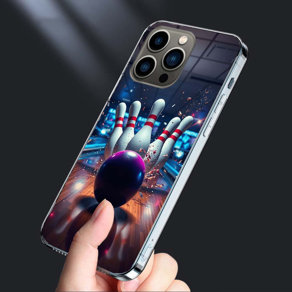 Bowling Entertainment Activities Phone Case For Iphone 16E 15 Pro 14 Plus 17E 16 17 Pro Max Air 11 12 13 Mini Shockproof Capa