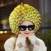 Fruit Headgear Simulation Durian Hat Cute Funny Cross-dressing Headwear Decorative Selfie Props Cartoon Cosplay Costume Accessories Performance Props