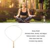 Angst-Atemkette zur Meditation Stressabbau Edelstahl 6cm Anhänger Beruhigende Achtsamkeitskette Gold