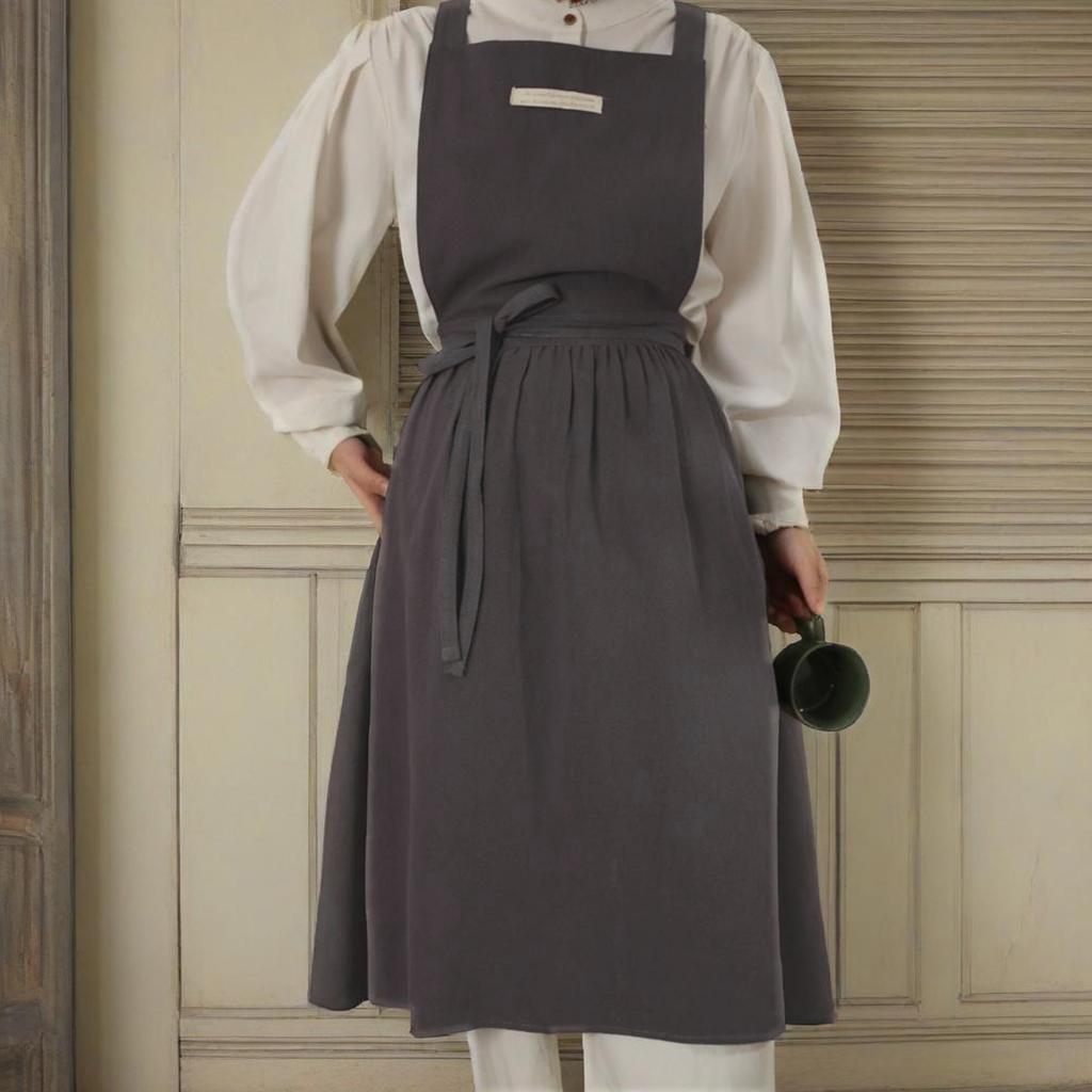 1 PC Long Pleated Apron, Multiple Colors, Adjustable Waist Belt, Suitable for Flower Shops, Coffee Shops, Home Cleaning,Bar